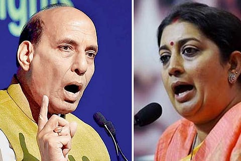 Rajnath Singh and Smriti Irani