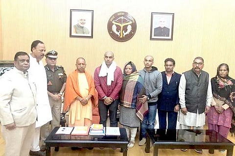 Family of Inspector Subodh Singh who died in Bulandshahr violence meet UP CM