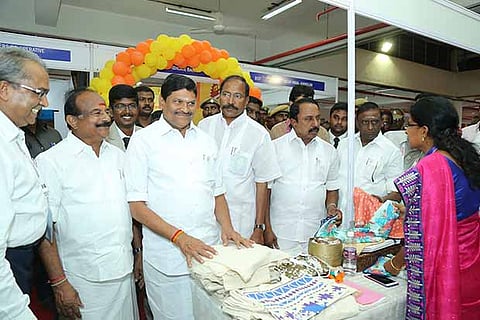 TN ministers and delegates from the industry attend the Weaves expo which was held in Erode