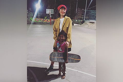 Sasha with Kamali Moorthy