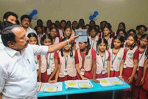 KA Sengottaiyan School Education Minister inaugurated the new attendance system