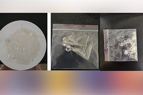 The plastic film developed from the shells after treating it; degraded film after 60 days