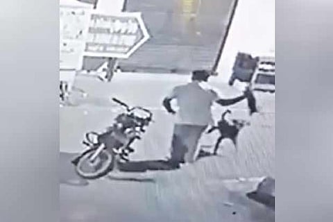 A screengrab from the CCTV footage