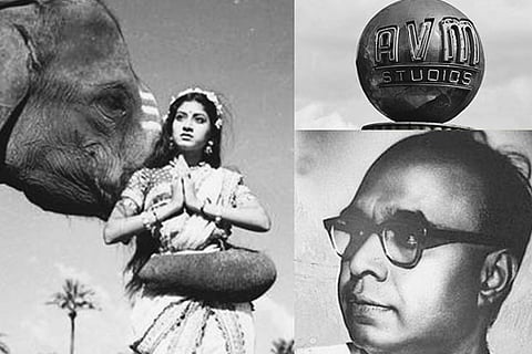 Kumari Rukmini in Sri Valli (L); Avichi Meiyappa Chettiar (R)