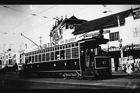 The first train ran between Royapuram and Arcot in 1856