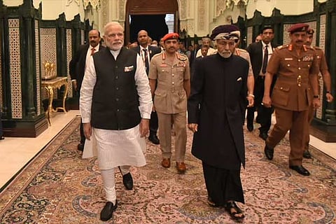 PM Modi and Sultan Qaboos