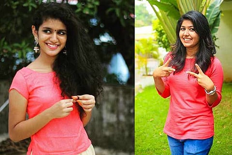 Priya Prakash Varrier and Sheril