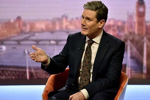 Britain's Shadow Brexit Secretary, Keir Starmer