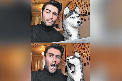 Twinning selfie with pet goes viral, sparks a new online trend