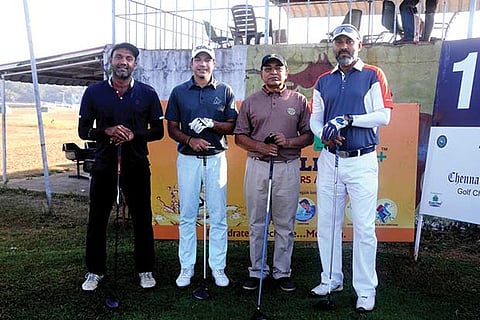 Pro-Am winning team led by Vikrant Chopra (second from left)