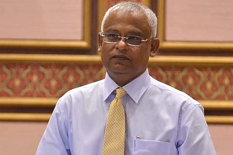 Ibrahim Mohamed Solih (Source: Twitter/AhmedMahloof)