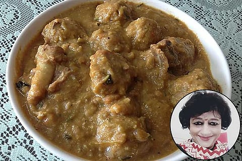 Thikkudi ? Ari Urundai Kozhambu; (inset) Chef Ramaa Shanker