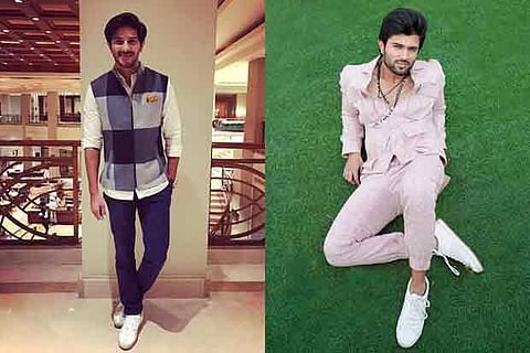 Dulquer Salman and Vijay Devarkonda sporting two different formal looks