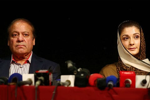 Nawaz Sharif and Maryam Nawaz