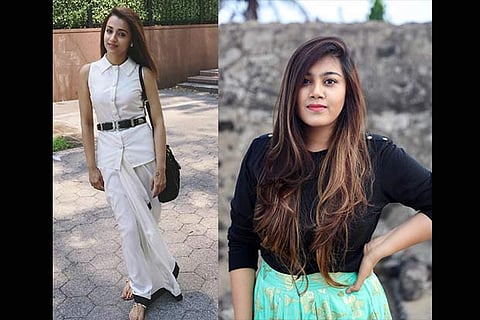 Actress Trisha; Priyadarshini Vijay, Fashion blogger (right)