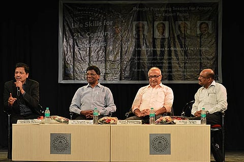 (from left) Vidyashankar Guru, Dr Vijayan, Ramani Ramachandran and Ninan Thariyan at the event