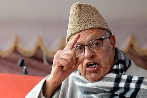 Former Jammu and Kashmir chief minister Farooq Abdullah