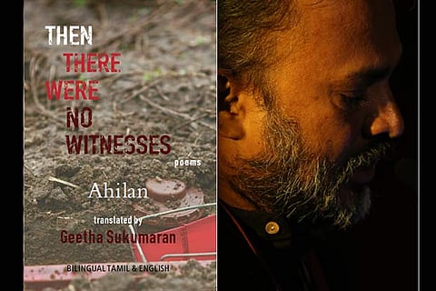 Cover of the book; Packiyanathan Ahilan (right)