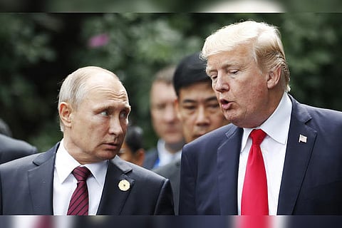 Donald Trump and Vladimir Putin
