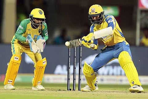 Dindigul Dragons wicketkeeper N Jagadeesan remained unbeaten on 66