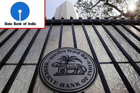Reserve Bank of India (Inset: State Bank of India Logo)