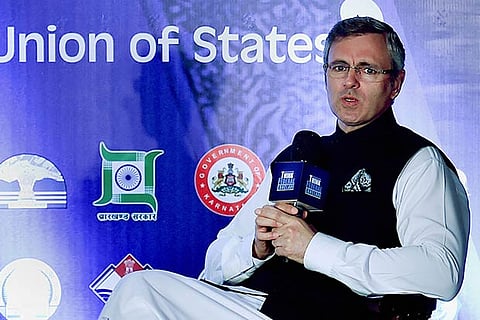 Omar Abdullah addresses during 'Think Federal Conclave' panel discussion