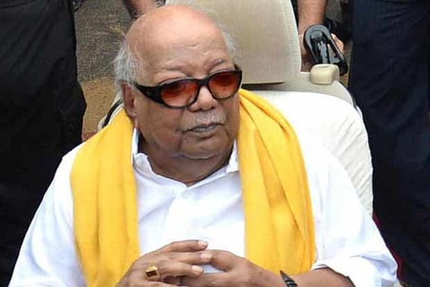 File photo of DMK Patriarch M Karunanidhi