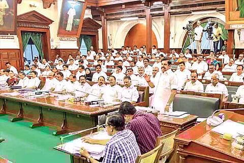 Chief Minister Edappadi K Palaniswami speaking in the Assembly on Thursday