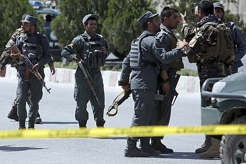 Afghan security personnel in Kabul
