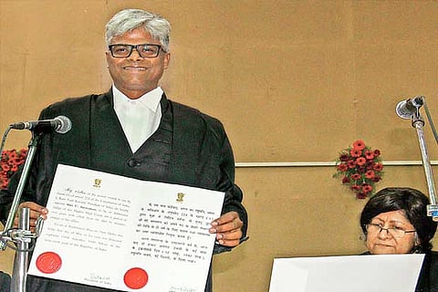 C Saravanan, one of the seven newly sworn in judges at the Madras High Court