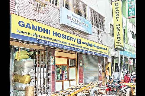 One of the offices of Gandhi group that was raided by Income Tax department on Friday