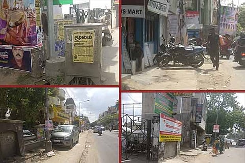 Pavements on Duraisamy Road