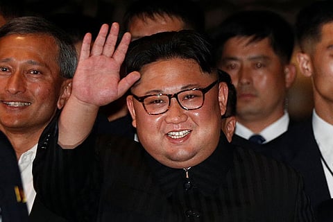 North Korea's leader Kim Jong Un visits The Marina Bay Sands hotel in Singapore