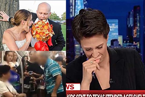 Trending in TN: Pizza wedding bouquet, journo apologises for breaking down on live TV and Old Chinese Man slaps woman for not vacating seat
