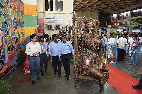 One of the exhibits at Chennai Central