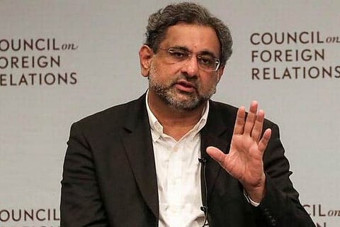 Pakistan's former Prime Minister Shahid Khaqan Abbasi