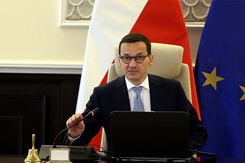 Poland's Prime Minister Mateusz Morawiecki during cabinet meeting in Warsaw, June 12, 2018.