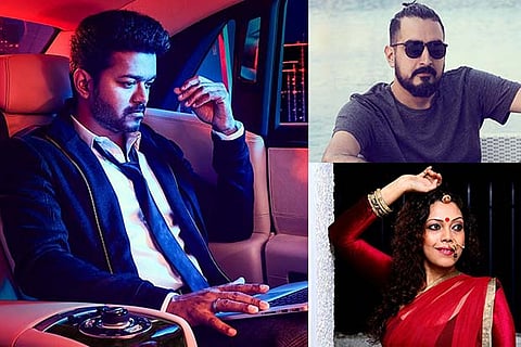 (Clockwise) Sarkar poster, Kunal Daswani, Ujjaini