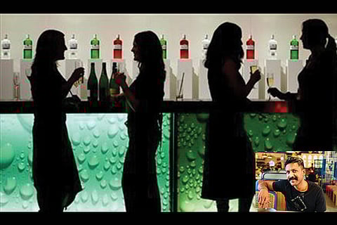 (Inset) Sundararaman, app founder