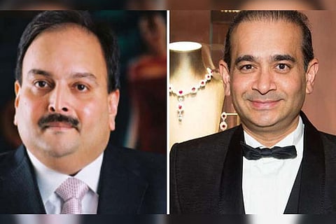 (L) Mehul Choksi and (R) Nirav Modi