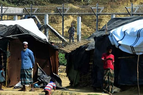 Myanmar soldiers fire shots near Rohingya camp after Bangladesh protests border buildup