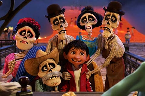 A still from the movie Coco