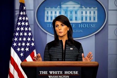 US envoy Nikki Haley