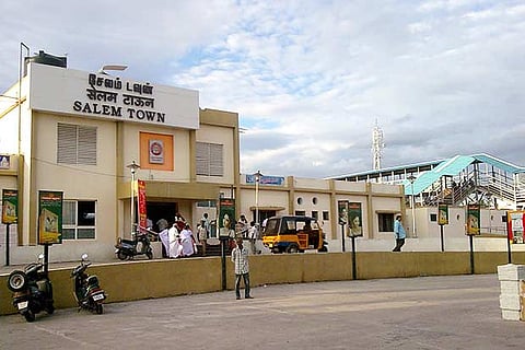 The Salem Town railway station