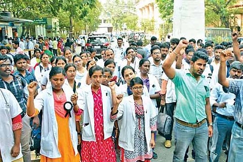 File photo of Doctors' protest