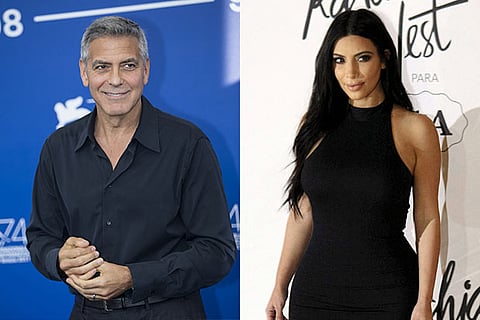 George Clooney and Kim Kardashian