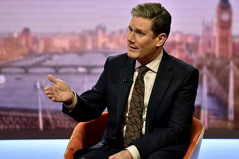 Britain's Shadow Brexit Secretary, Keir Starmer
