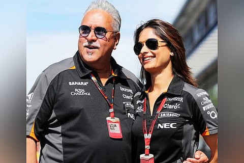 Vijay Mallya with Pinky Lalwani