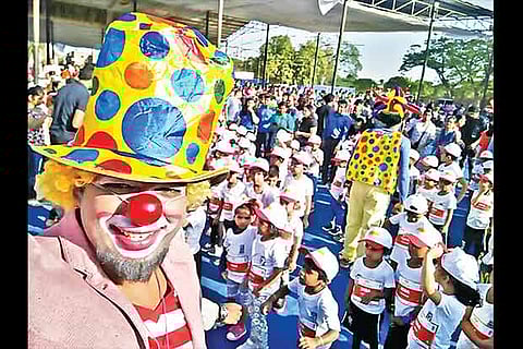 Pictures from Happy Cow?s previous clowning workshop