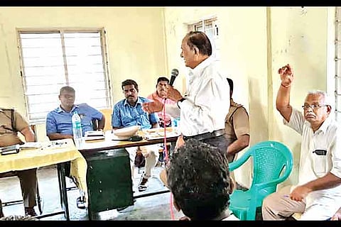 A meeting of officials, owners? association and residents on Thursday at Chitlapakkam